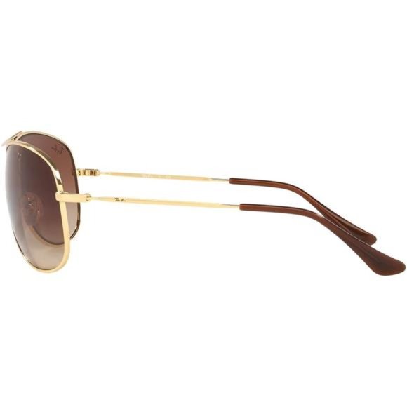 Ray-Ban GOLD BROWM GRADIENT Metal Aviator Sunglasses UNISEX - Picture 4 of 9